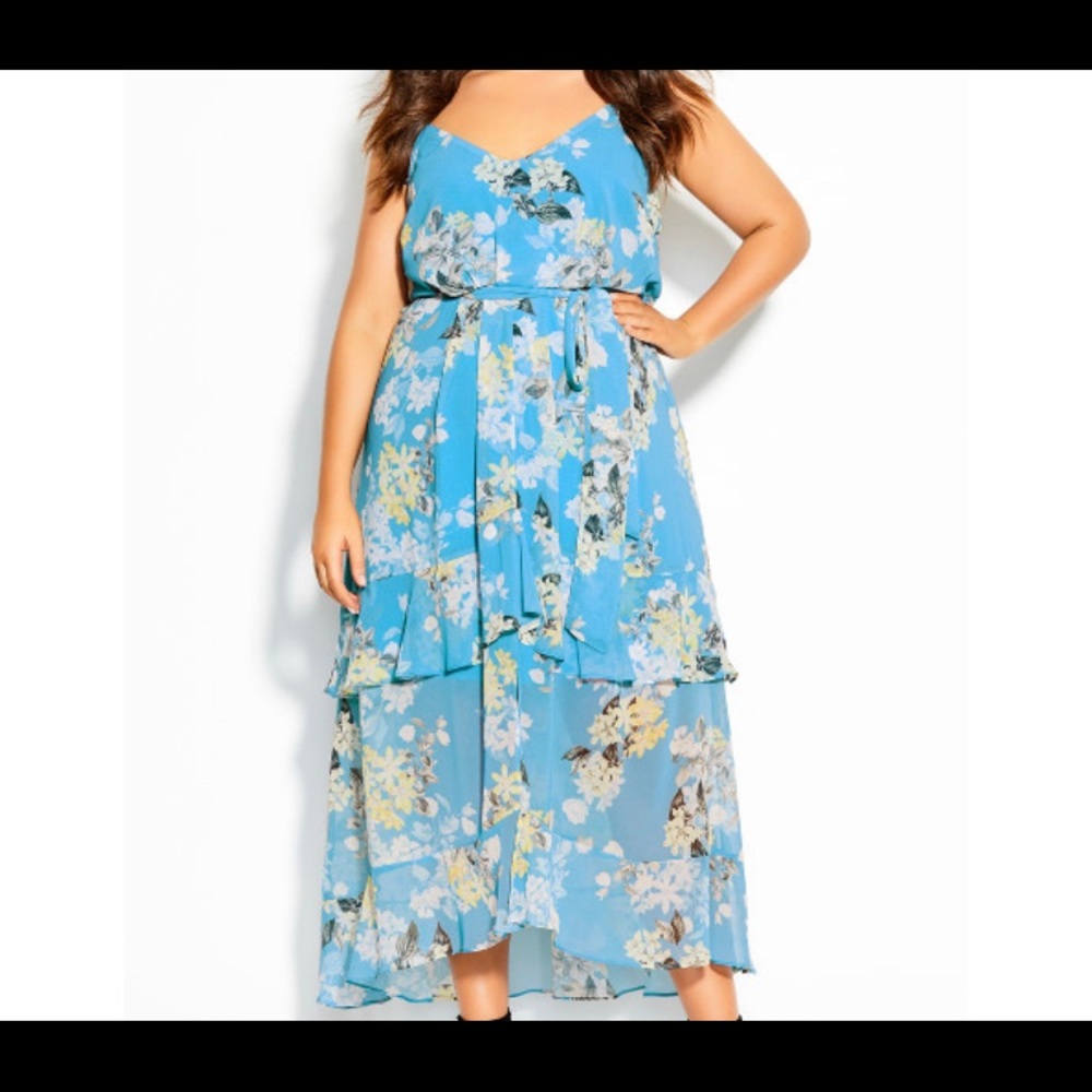 City Chic NWT Blue floral dress size city chic Size XL/22 ❤️? Make me an offer🛍